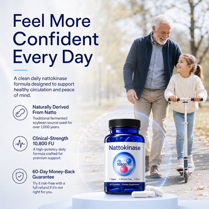 Premium Nattokinase - Natural solution for reversing arterial inflammation
